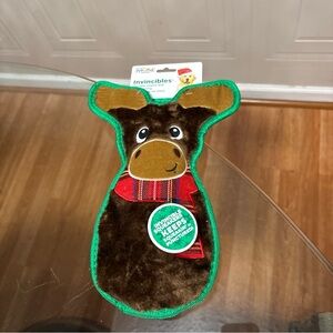Outward Hound Holiday INVINCIBLE MOOSE Dog Toy